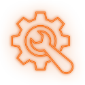 Icon - Gear with Spanner reaching into the center