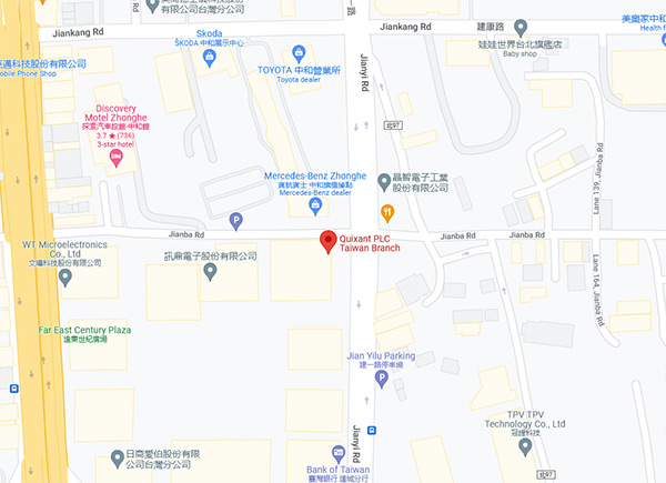 A google map image of the Taiwan Office
