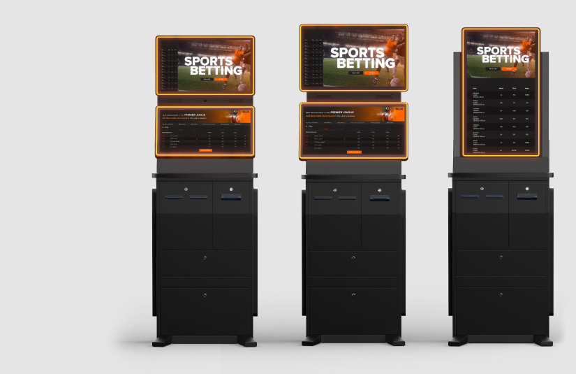 Front on shot showing the full range Qinetic cabinets