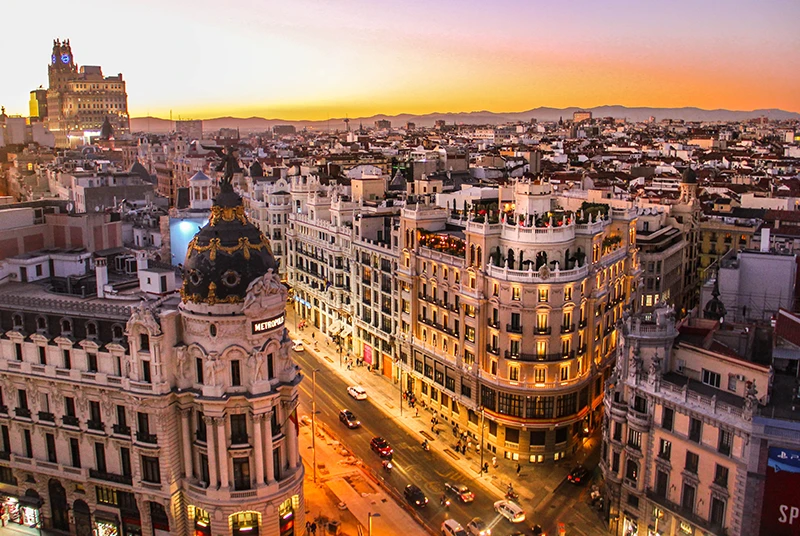 Landscape photo of Madrid