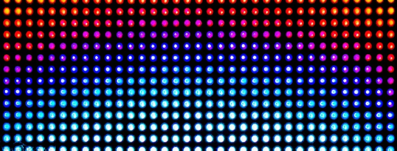 Photo showing a very close-up shot of pixels on a screen. Quixant's serial communications solution