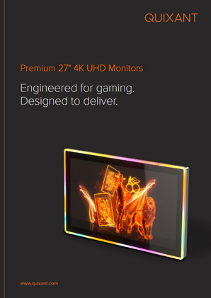 27" flatscreen monitor datasheet